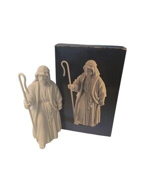 Vintage 1983 Avon The Shepherd White Porcelain Nativity Figurine  READ